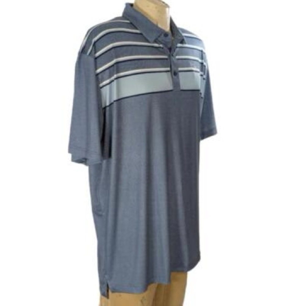 Callaway Men's Blue Striped Polo Shirt